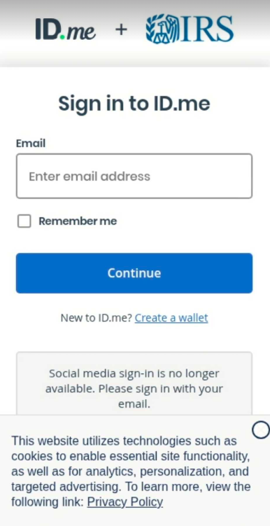 User signs in
